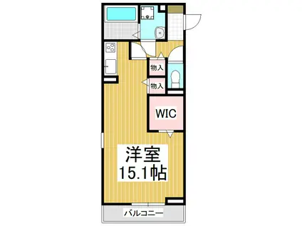 RIAN結(ワンルーム/2階)の間取り写真