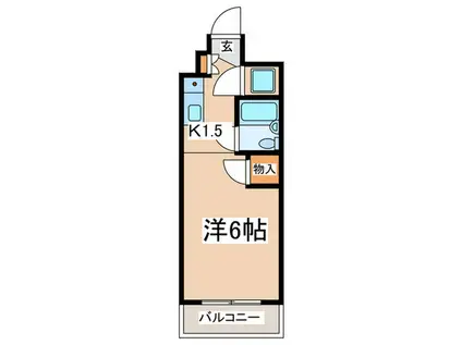 大蔵グリーンマンション(1K/1階)の間取り写真