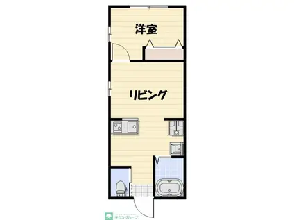 アリヴィラ宮前(2LDK/2階)の間取り写真