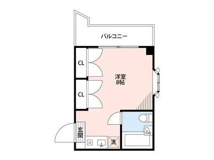ソレイユマツド(ワンルーム/4階)の間取り写真