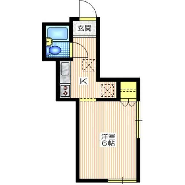 EXCEL21(1K/1階)の間取り写真