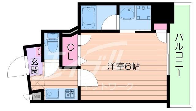 LUCE SHINFUKUSHIMA(1K/7階)の間取り写真