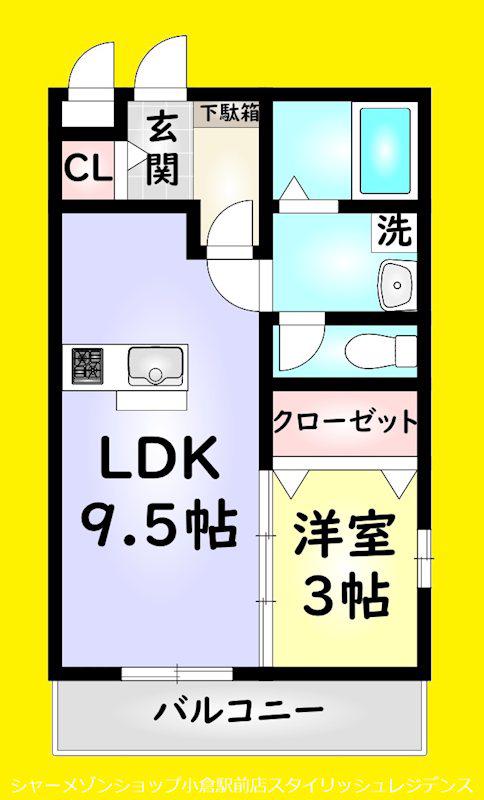 グレイストレビナ赤坂(1LDK/2階)の間取り写真