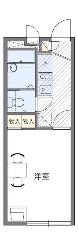 ラフォーレ都島本通II(1K/4階)の間取り写真