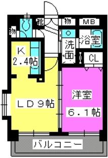 サン・トルース駅南(1LDK/5階)の間取り写真