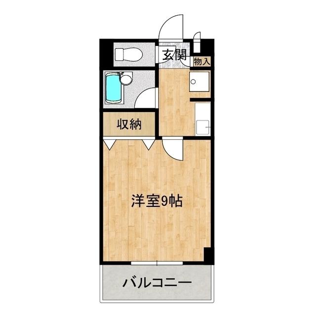 サンシャイン松代(1K/4階)の間取り写真