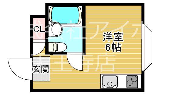 我孫子シャルマン(ワンルーム/1階)の間取り写真