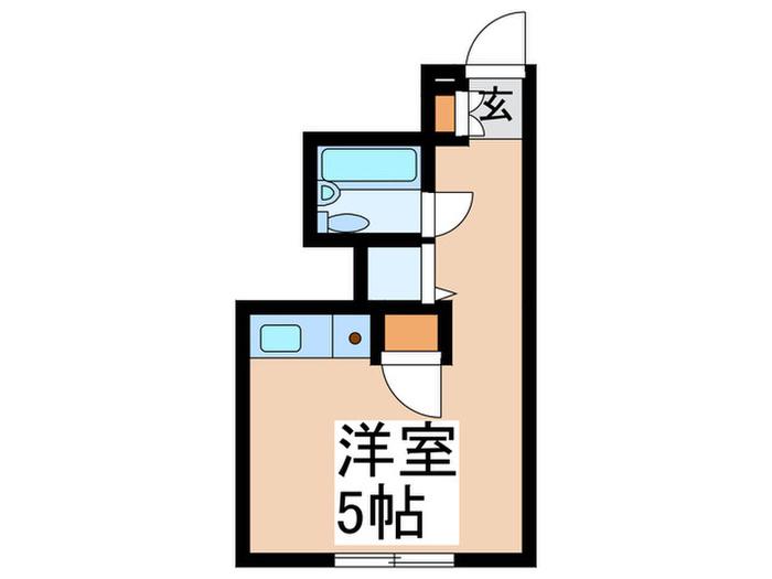 アイディ田園調布(ワンルーム/1階)の間取り写真