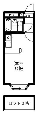 ベルピア北松戸第11(ワンルーム/2階)の間取り写真