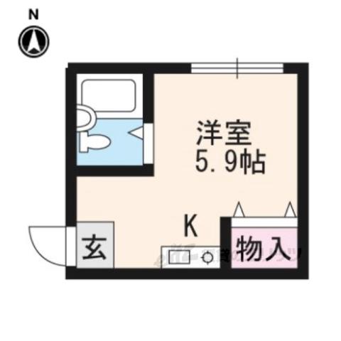 スタール堀池(ワンルーム/2階)の間取り写真