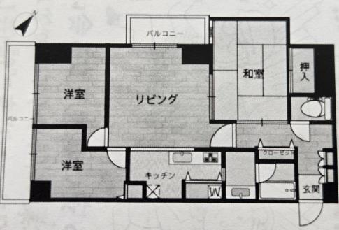 東和パークハイツ墨田(3DK/1階)の間取り写真