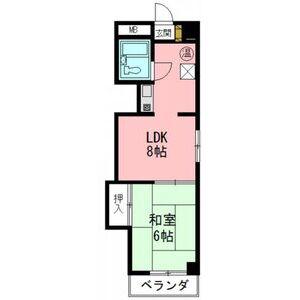 メゾンパール泉(1LDK/3階)の間取り写真