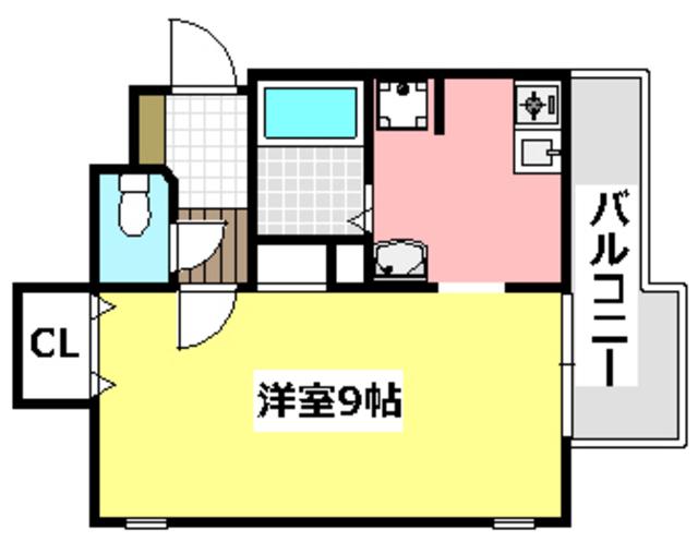 VILLACIEL(1K/2階)の間取り写真
