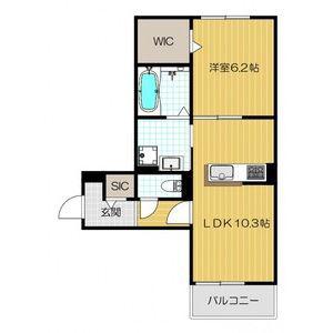 ルナメゾン(1LDK/2階)の間取り写真