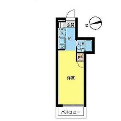 スカイコートたまプラーザ(ワンルーム/1階)の間取り写真