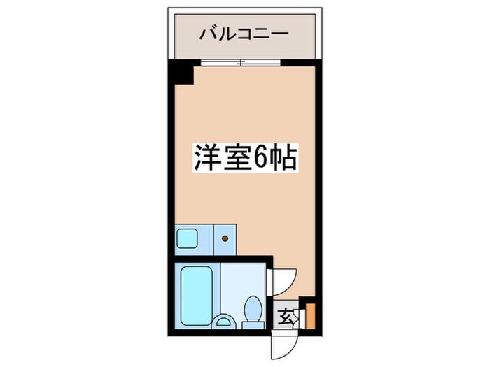 スギサキビル(ワンルーム/4階)の間取り写真