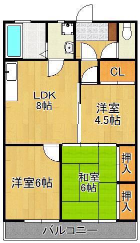 アルテハイム大手町(3LDK/7階)の間取り写真