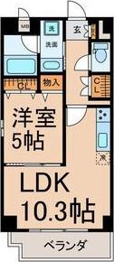CASA DE PARTIDA(1LDK/8階)の間取り写真