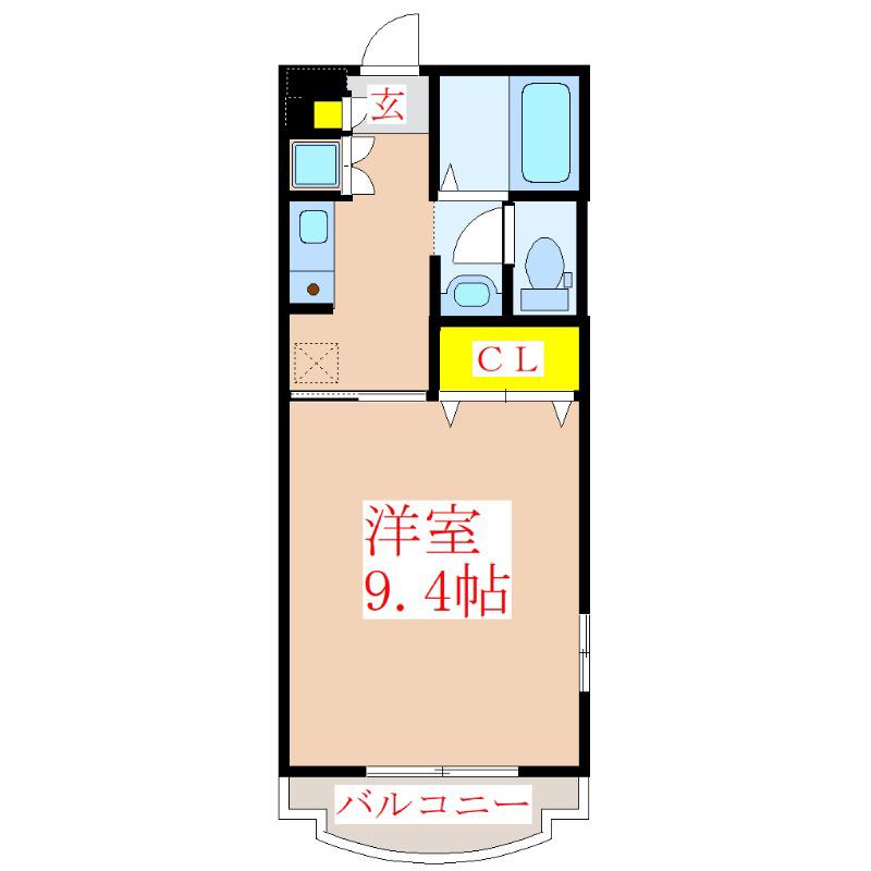 R&Mマンション(1K/1階)の間取り写真