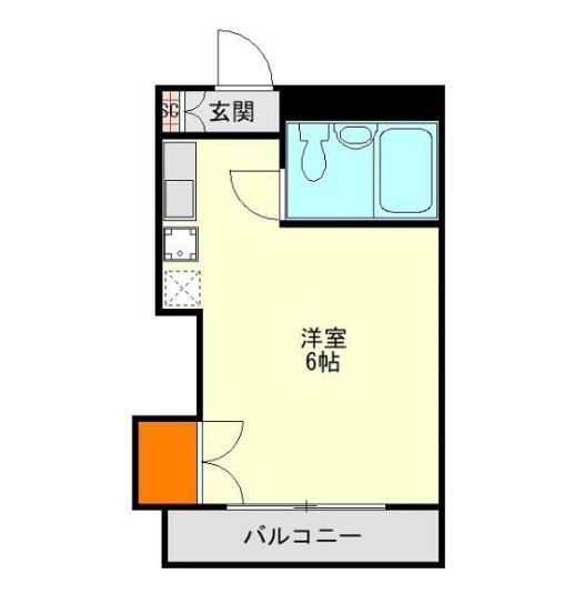 メゾンドリック(ワンルーム/1階)の間取り写真