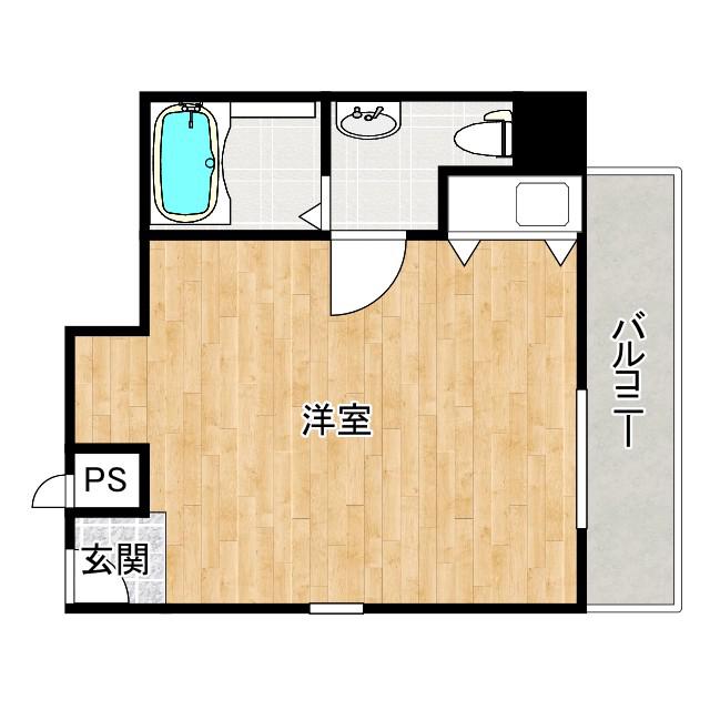 レバンガ西本町AP(ワンルーム/6階)の間取り写真