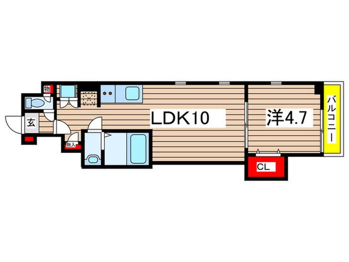 COTE D´OR SOGA(1LDK/1階)の間取り写真