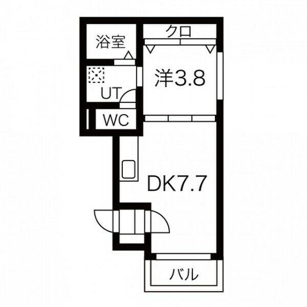 HERSHEY(1LDK/2階)の間取り写真