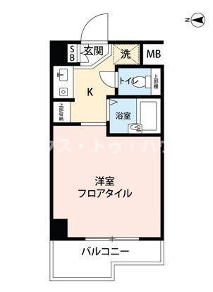 マイナビSTAYミライエ文京小石川(ワンルーム/7階)の間取り写真