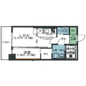 オリス丸の内(1LDK/5階)の間取り写真