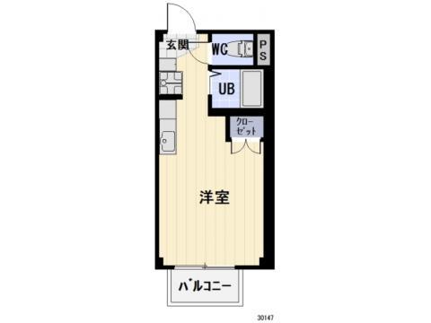ＪＲ東海道本線 西焼津駅 徒歩7分 2階建 築22年(ワンルーム/1階)の間取り写真