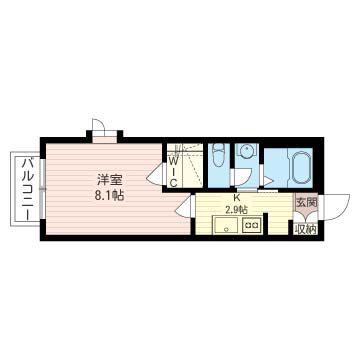 GRAND CIEL 下北沢(1K/1階)の間取り写真