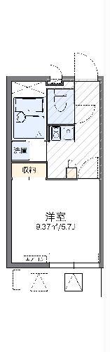 レオパレスすず(1K/2階)の間取り写真