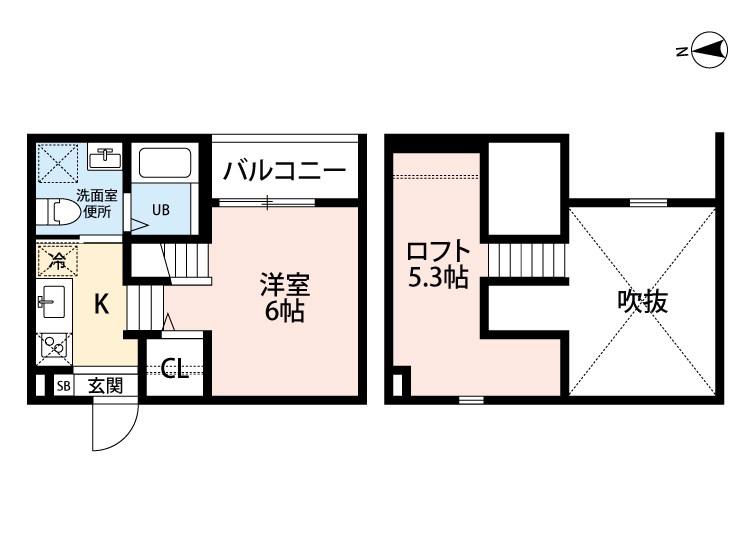アペラシオン鳥羽見(1K/2階)の間取り写真