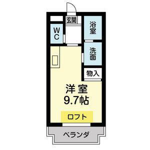 EM-HEALTHYVILLA松本台イースト(1SK/2階)の間取り写真
