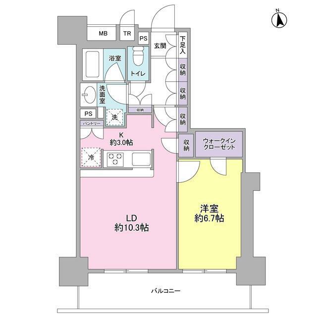 スタイリオ品川中延 部屋番号0502(1LDK/5階)の間取り写真