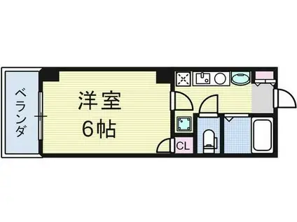NANIWA 1番館(1K/5階)の間取り写真