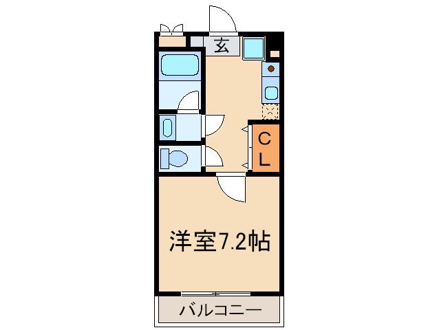 アステオンステージ(1K/3階)の間取り写真