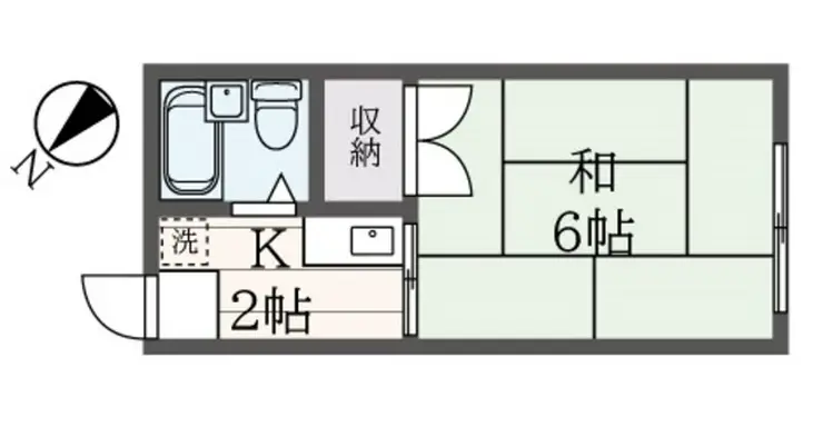 ヒルサイドハイツ 2階階 間取り