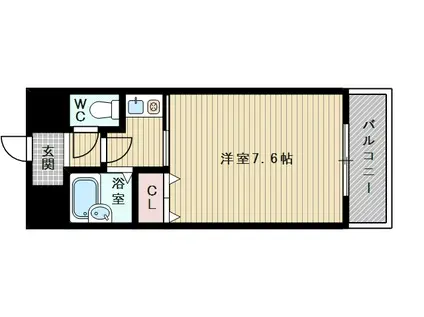 ＪＲおおさか東線 ＪＲ淡路駅 徒歩14分 7階建 築34年(1K/5階)の間取り写真