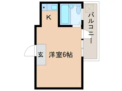 ハイネス桜井(ワンルーム/3階)の間取り写真