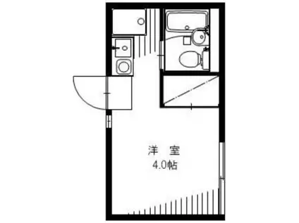 ネクサス四つ木(ワンルーム/2階)の間取り写真