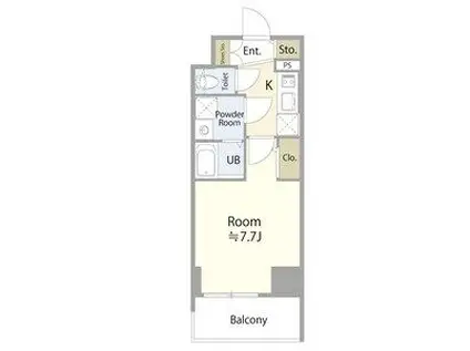 エスリード大須アヴェニュー(1K/6階)の間取り写真