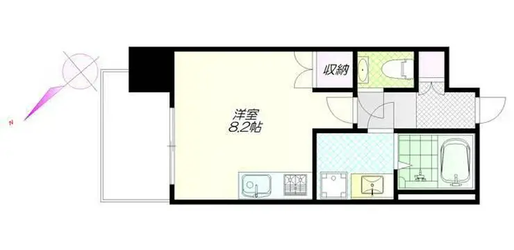 シティタワー新宿 15階階 間取り