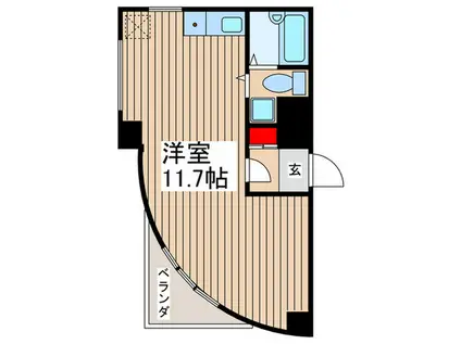 FYSビル(ワンルーム/5階)の間取り写真