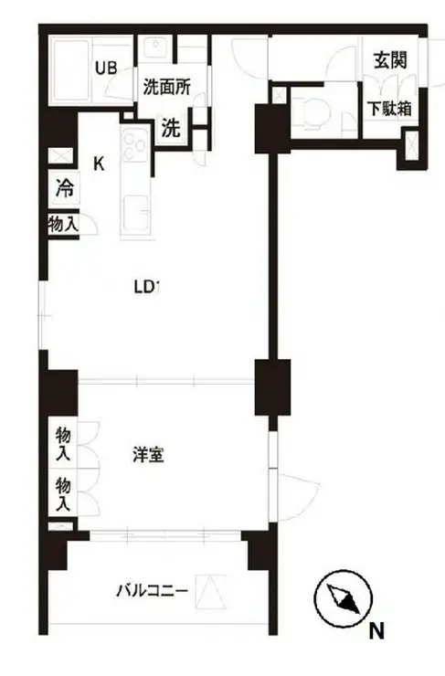 レジディア白金高輪 4階階 間取り