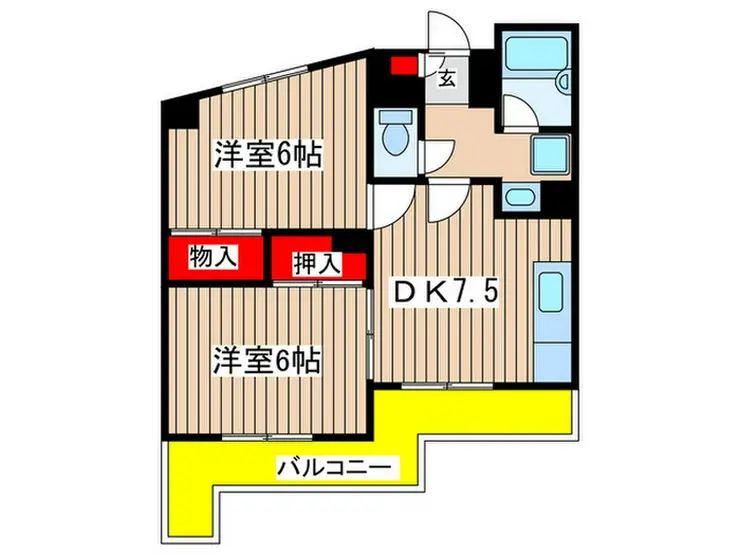 グリーンヒル三田5 4階階 間取り