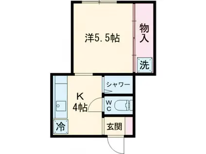 KICHIビル(1K/4階)の間取り写真