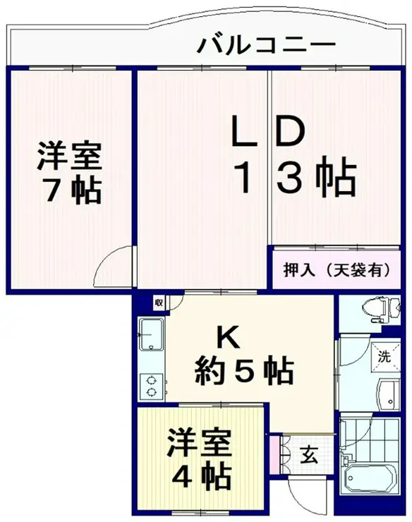 ビューラー中野新橋 3階階 間取り