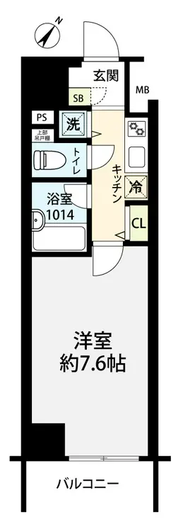 パレステュディオ六本木 4階階 間取り