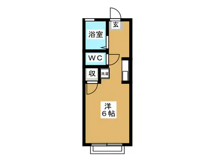 ドルフ下井草(ワンルーム/2階)の間取り写真